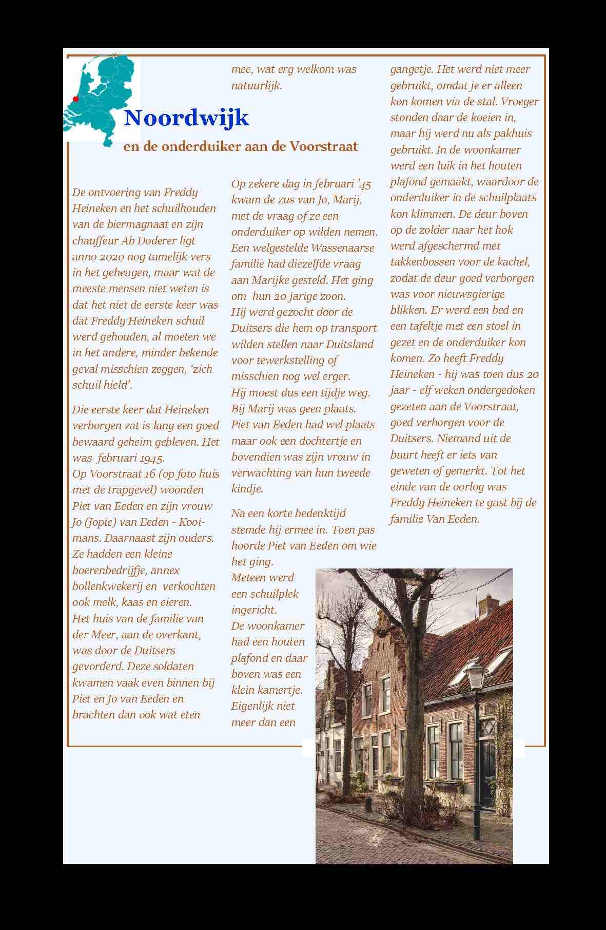 De geschiedenis van de Voorstraat in Nederland Deel 1 en 2